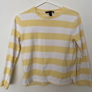 Forever 21 Light Yellow Long Sleeve Shirt